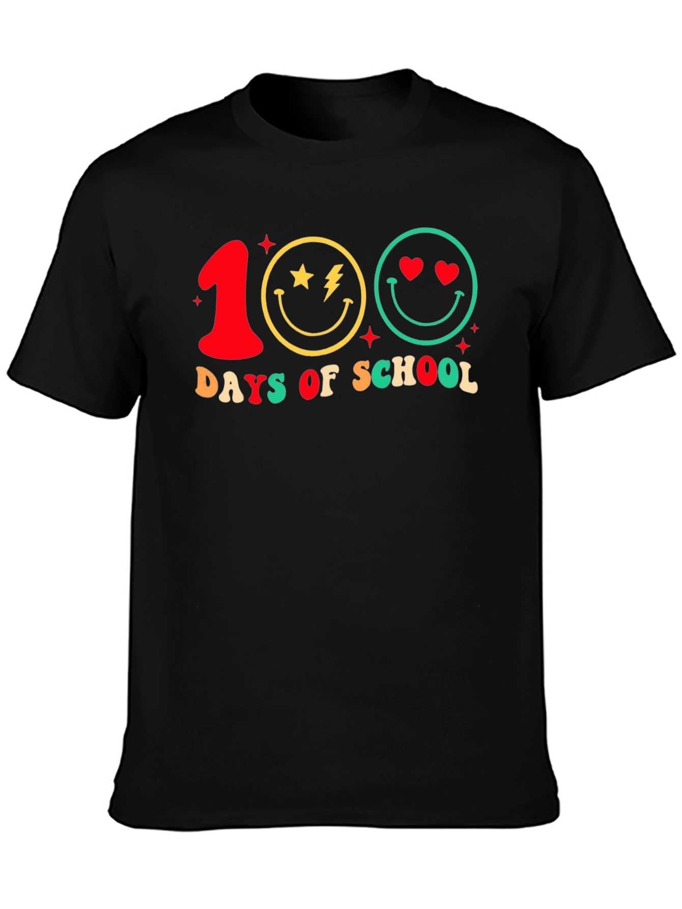 100 Days of School Smiley Face T-Shirt