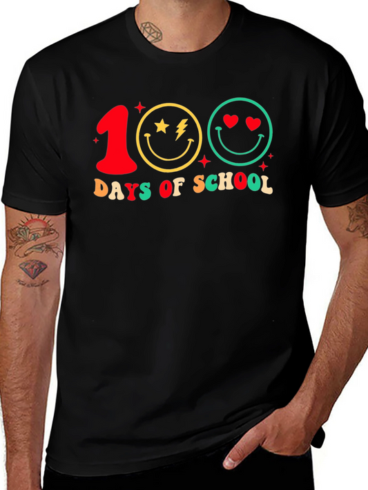 100 Days of School Smiley Face T-Shirt