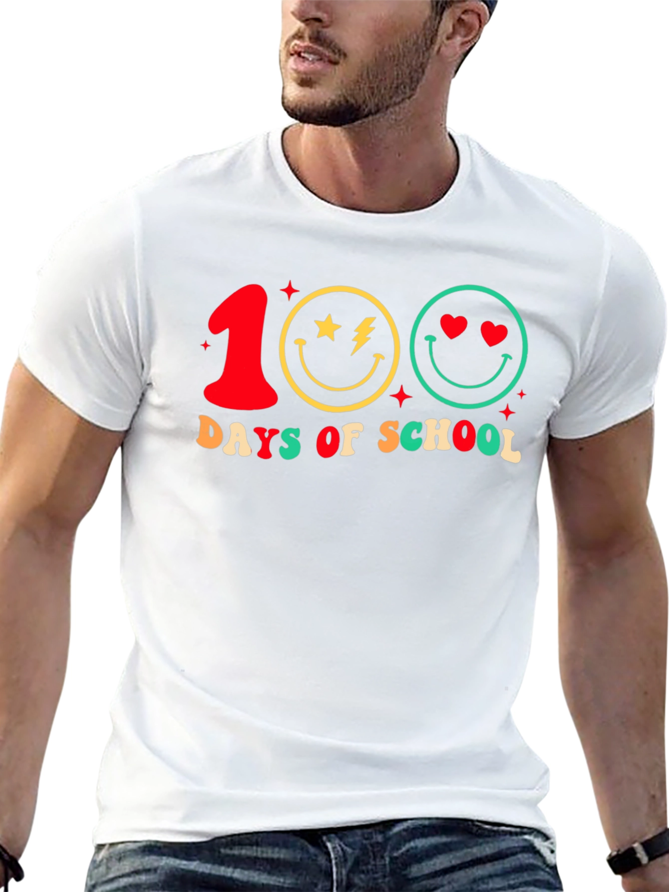 100 Days of School Smiley Face T-Shirt