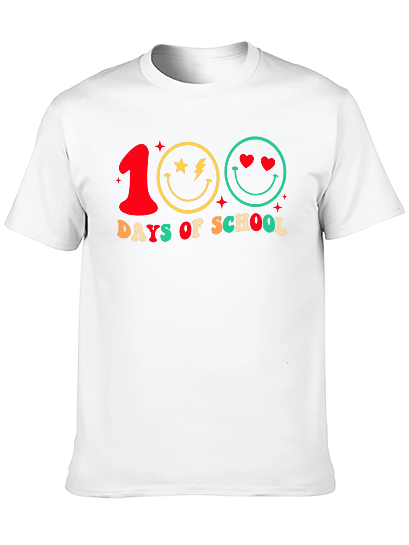 100 Days of School Smiley Face T-Shirt