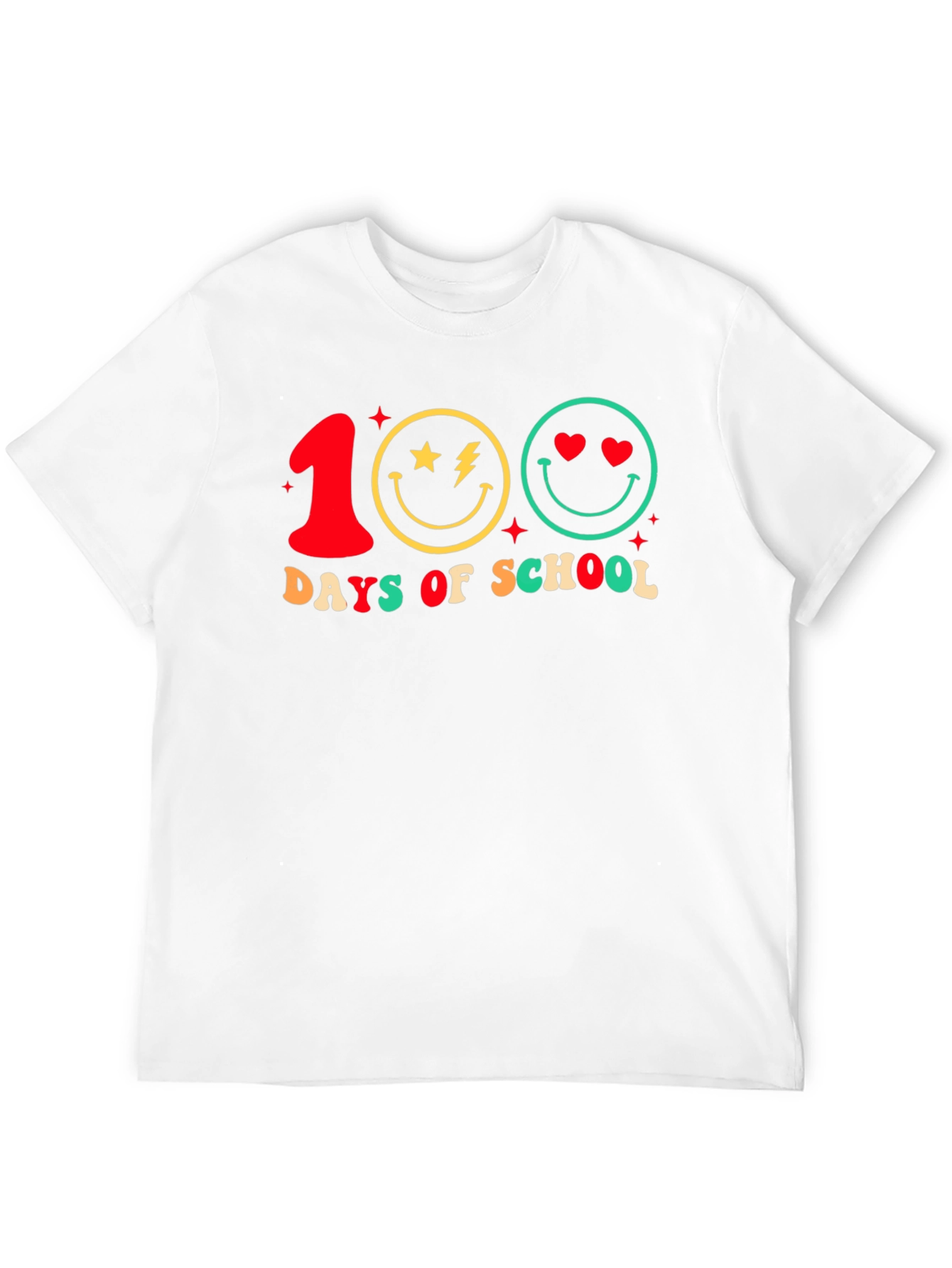 100 Days of School Smiley Face T-Shirt