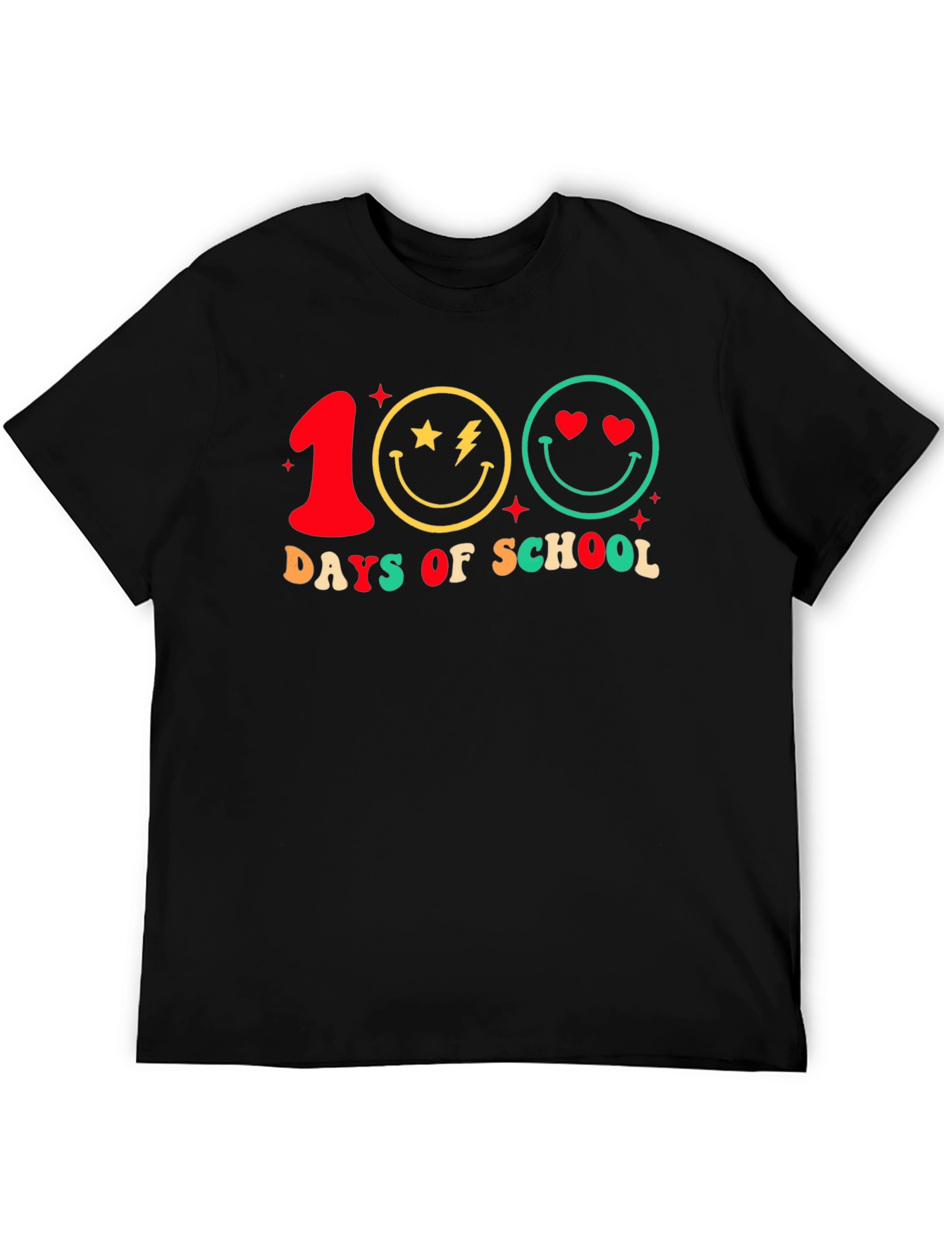 100 Days of School Smiley Face T-Shirt
