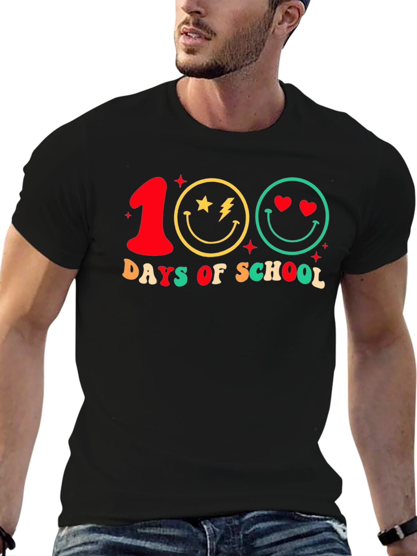 100 Days of School Smiley Face T-Shirt