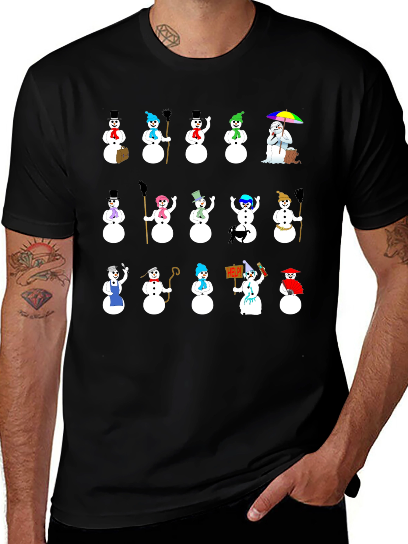 Novelty Snowman T-Shirt