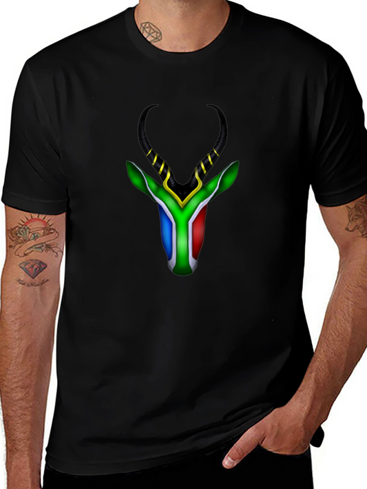 South Africa Flag Antelope Graphic Tee