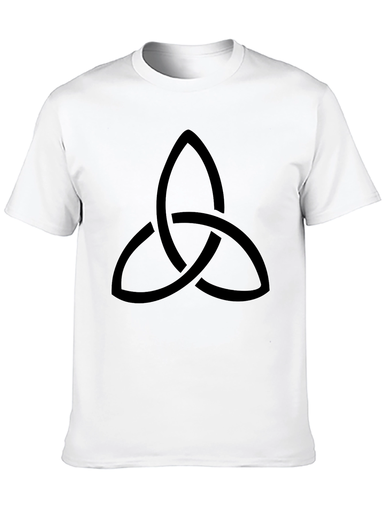 Triquetra Knot Graphic Tee - Black Cotton Blend