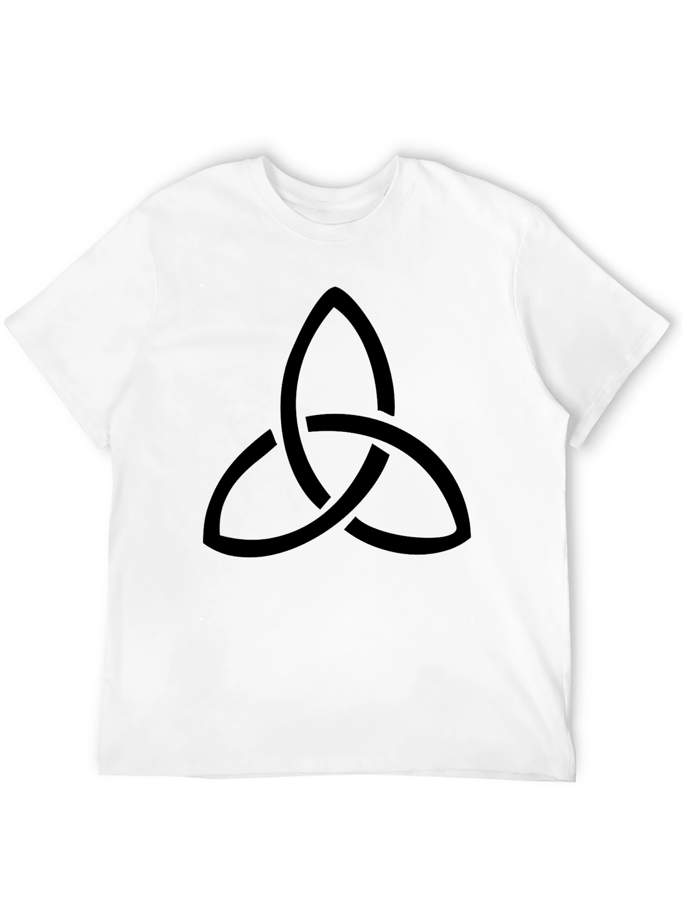 Triquetra Knot Graphic Tee - Black Cotton Blend