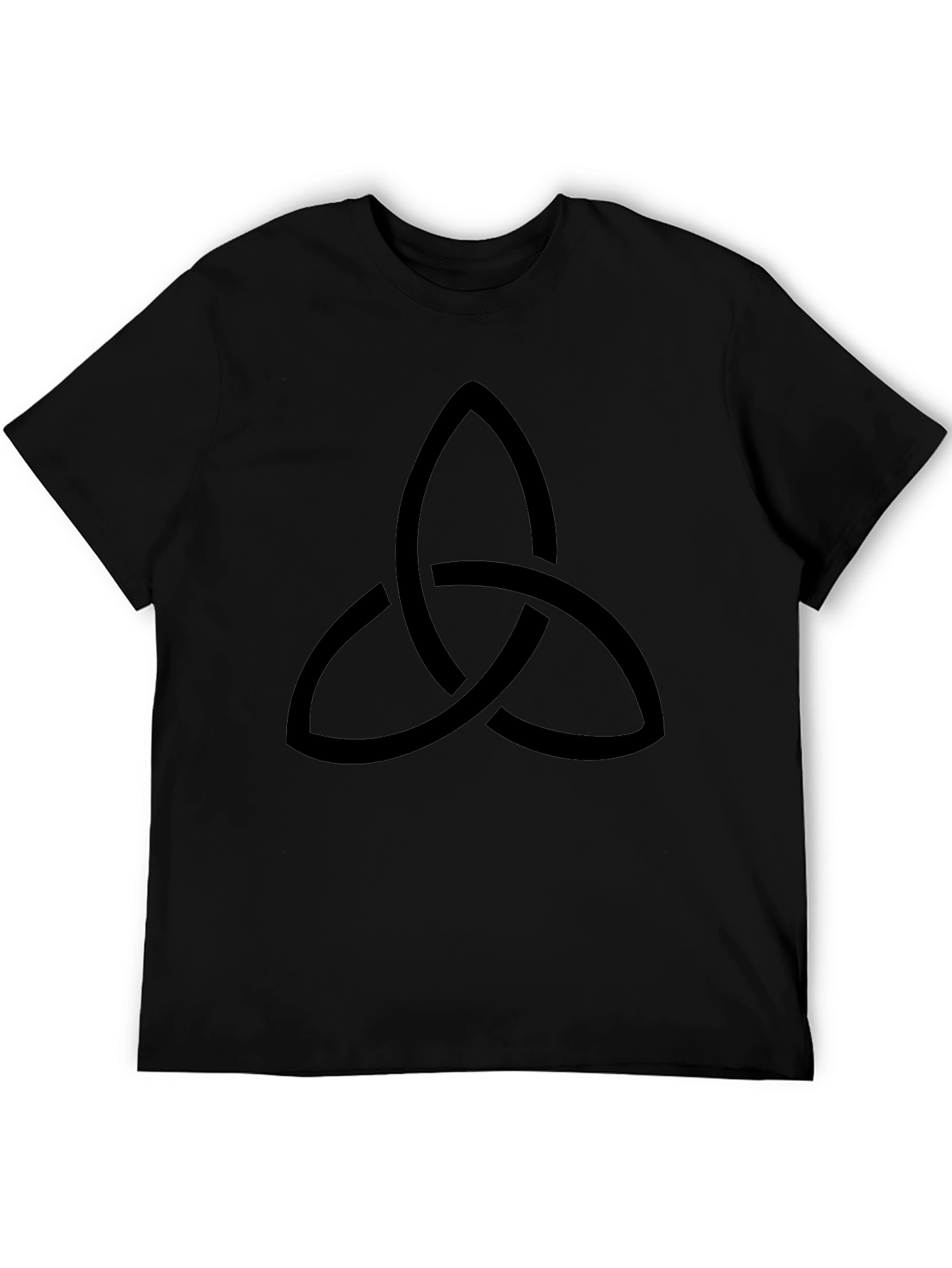 Triquetra Knot Graphic Tee - Black Cotton Blend