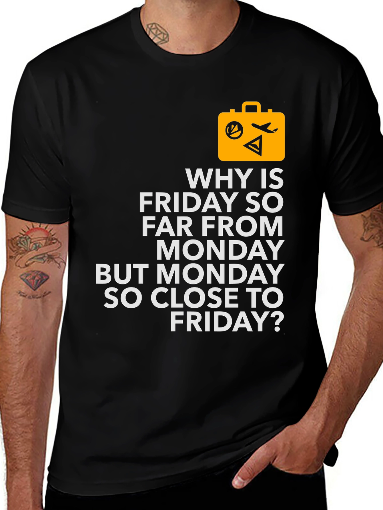 Funny Travel T-Shirt - Why is Friday So Far?