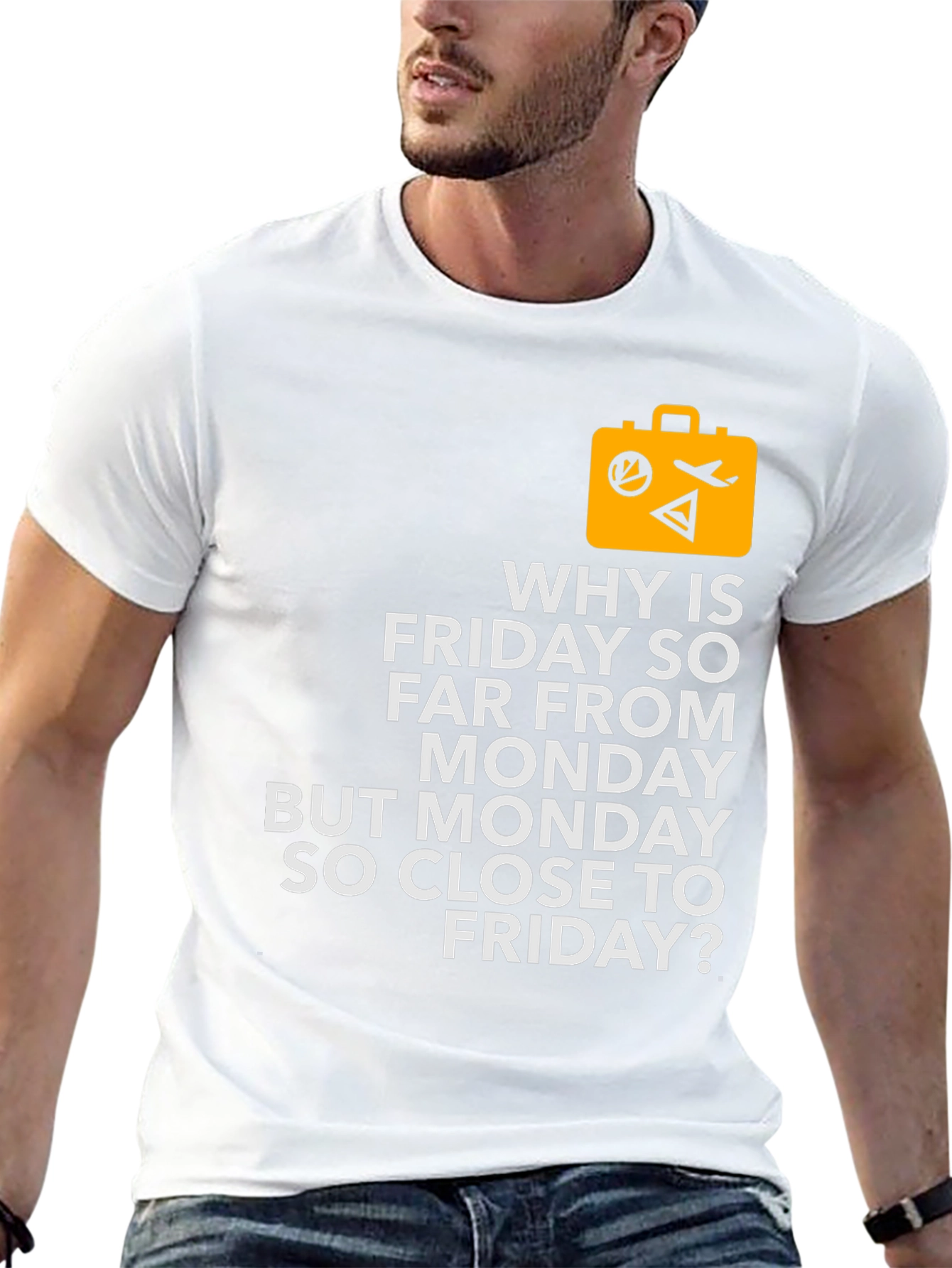 Funny Travel T-Shirt - Why is Friday So Far?