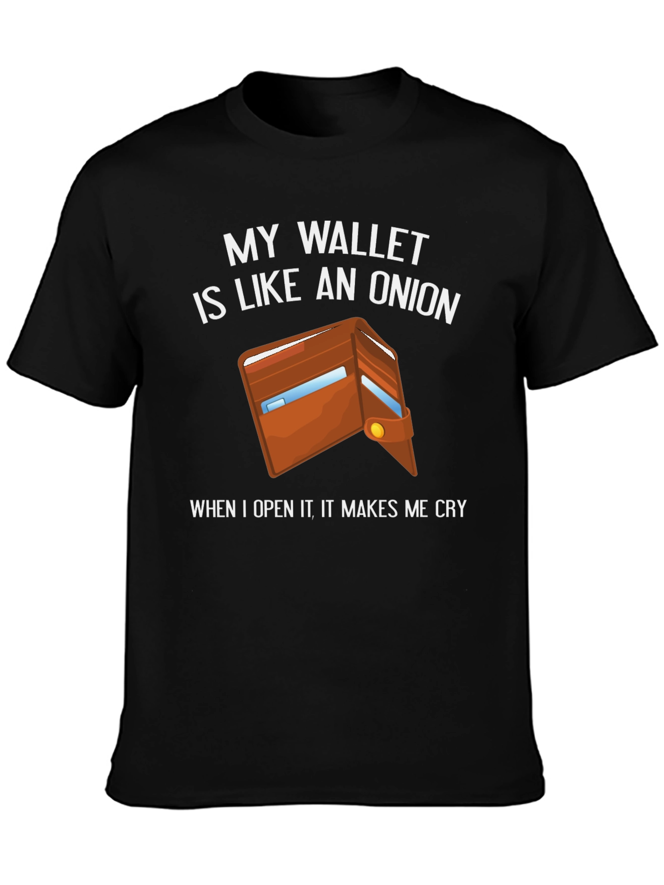 Funny Wallet Onion Graphic T-Shirt