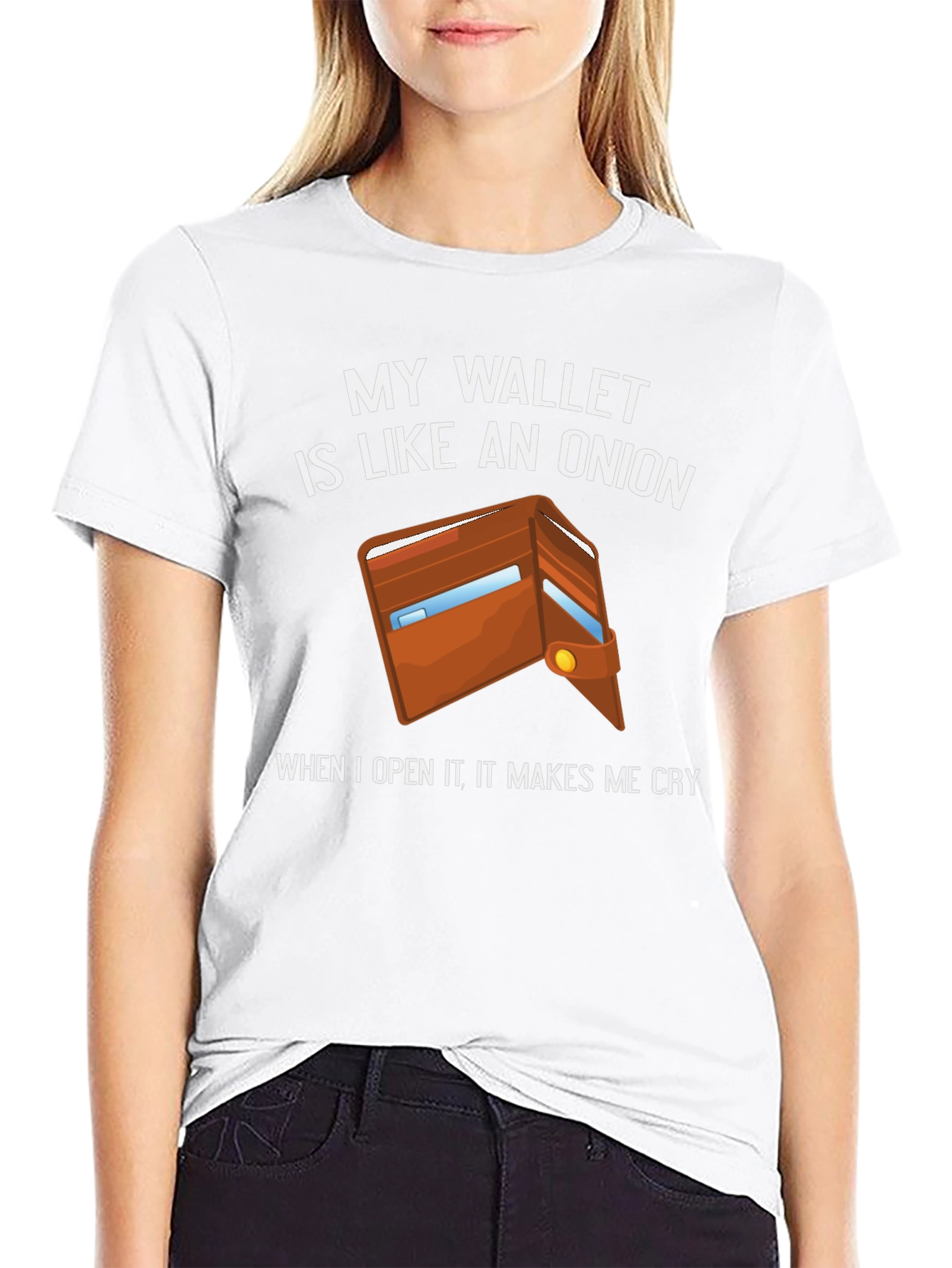 Funny Wallet Onion Graphic T-Shirt