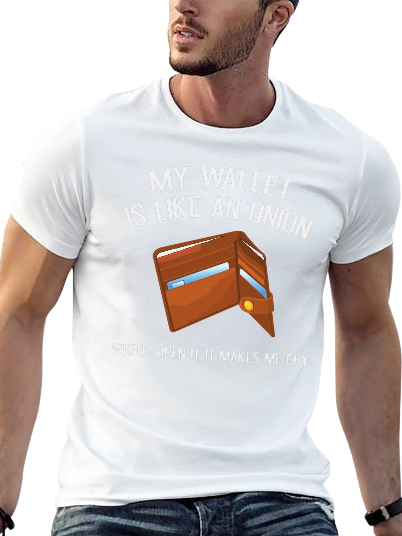 Funny Wallet Onion Graphic T-Shirt