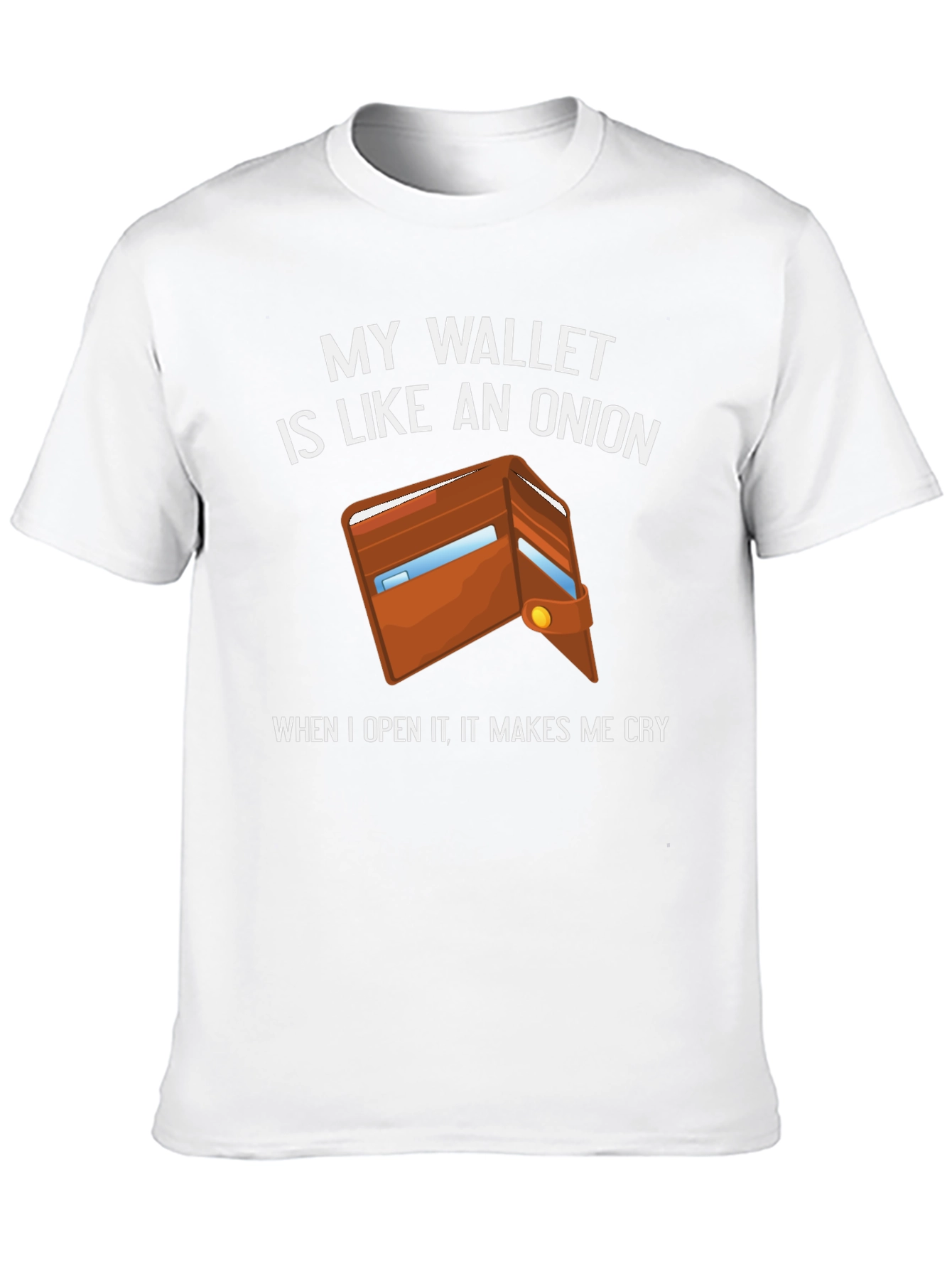 Funny Wallet Onion Graphic T-Shirt