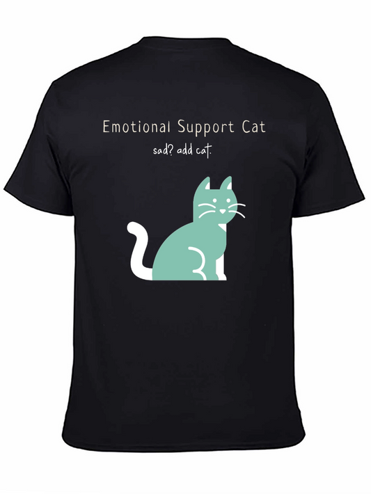 Emotional Support Cat T-Shirt - Add Cat to Your Day!