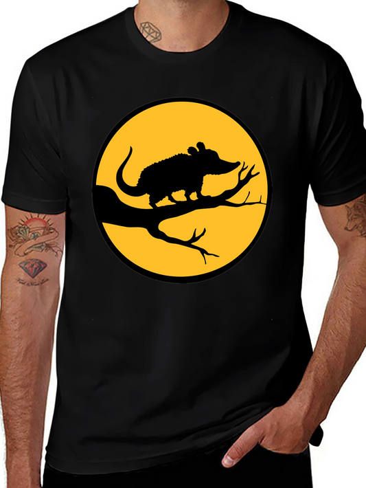 Opossum on Branch T-Shirt - Halloween Tee