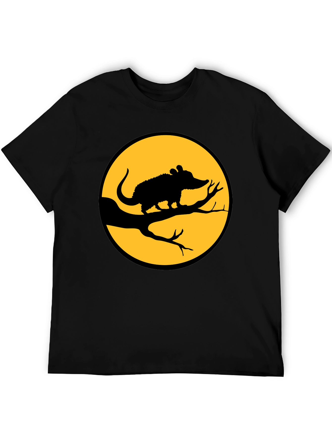 Opossum on Branch T-Shirt - Halloween Tee