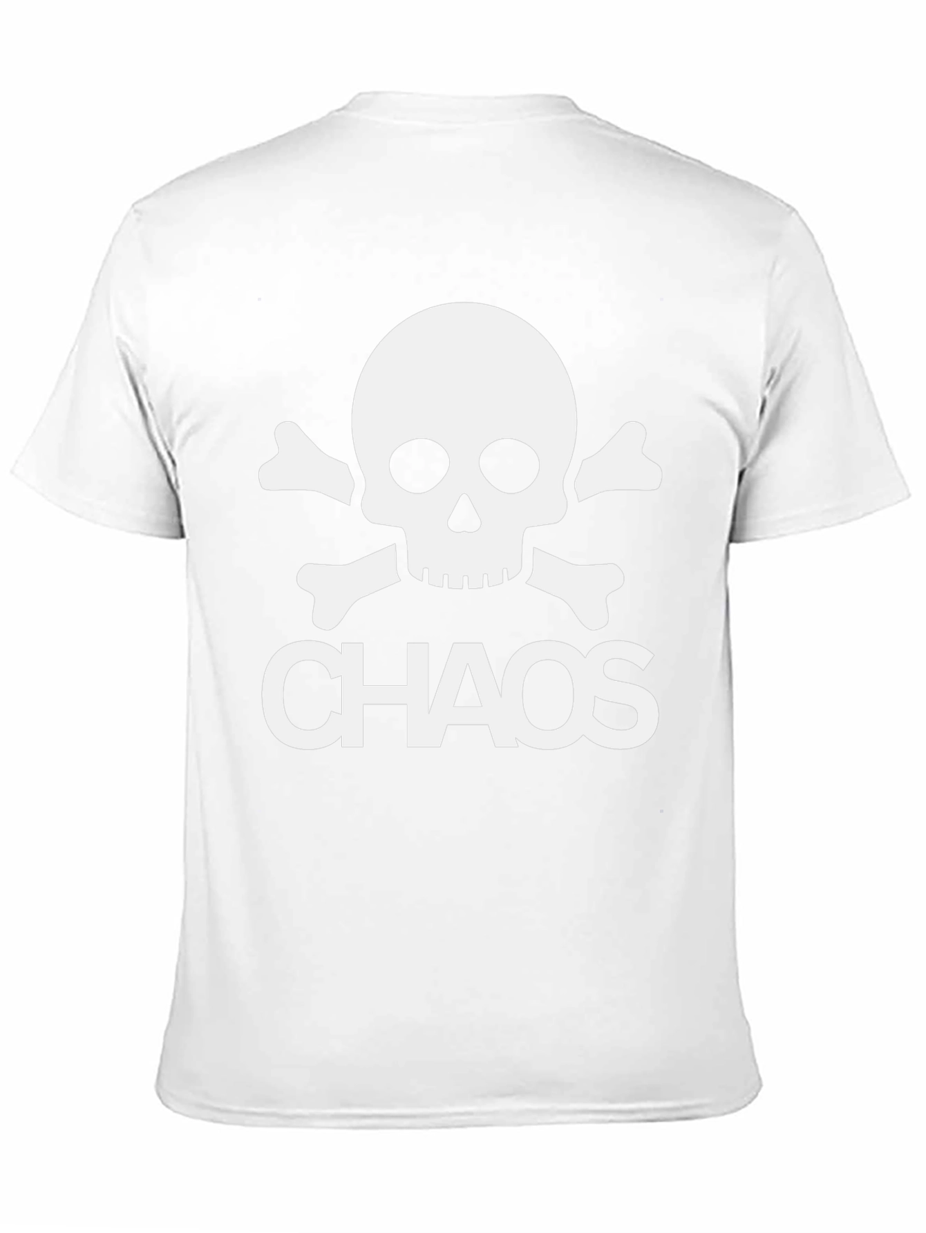 Chaos Skull T-Shirt - Black Crew Neck Tee