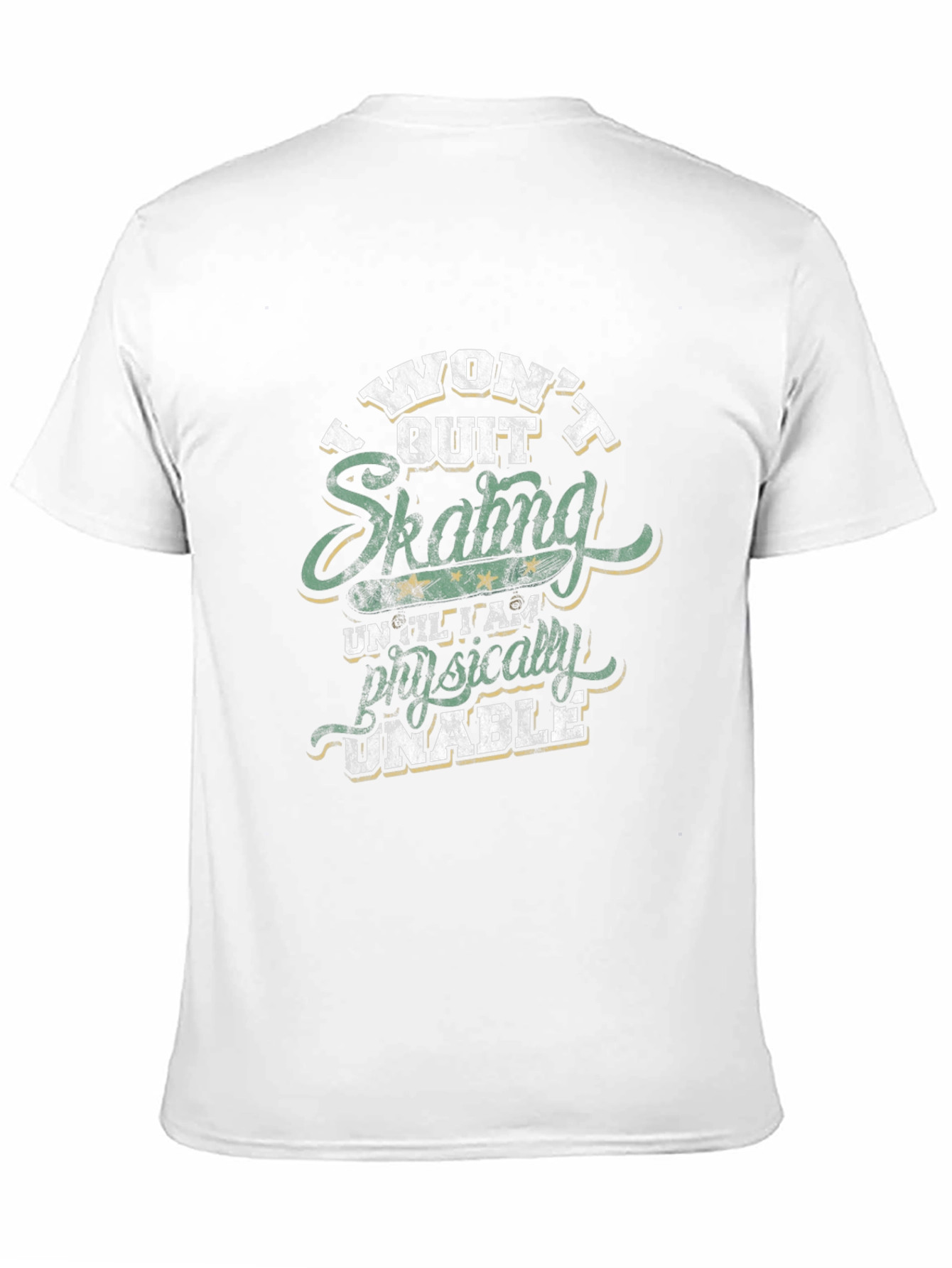 Skating Graphic T-Shirt: I Wont Quit