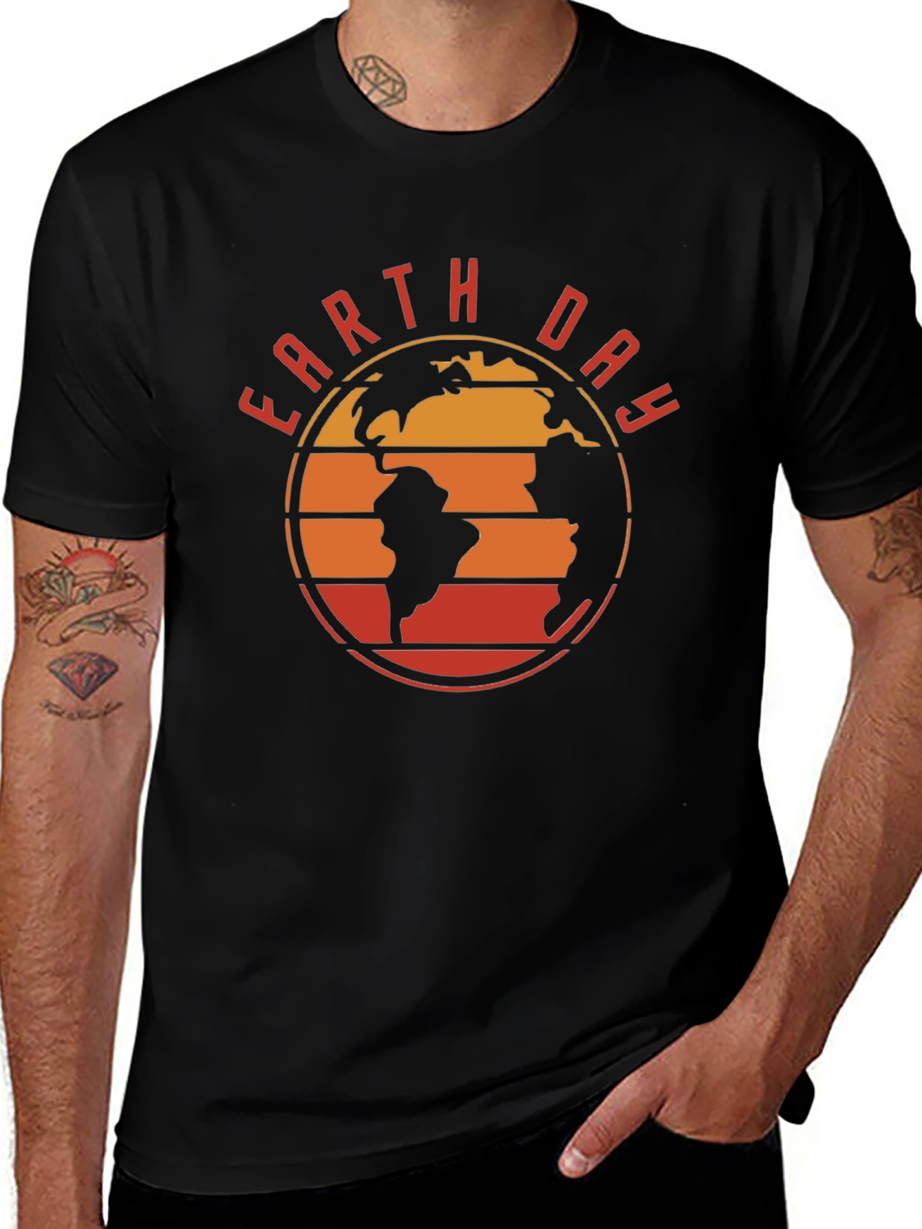 Earth Day T-Shirt - Retro Planet Design