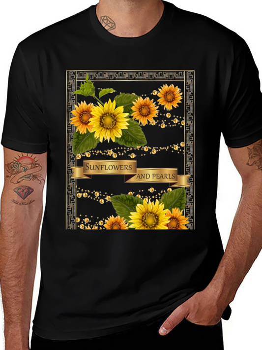 Sunflower & Pearls Graphic Tee