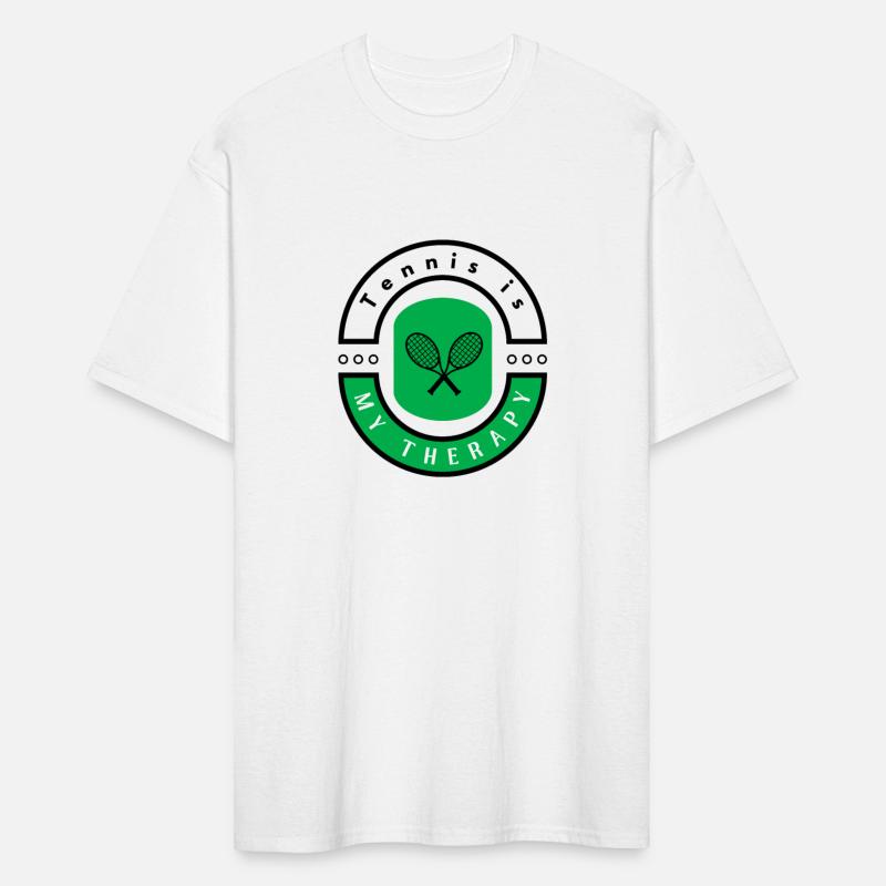 Tennis is my therapy funny motivational design