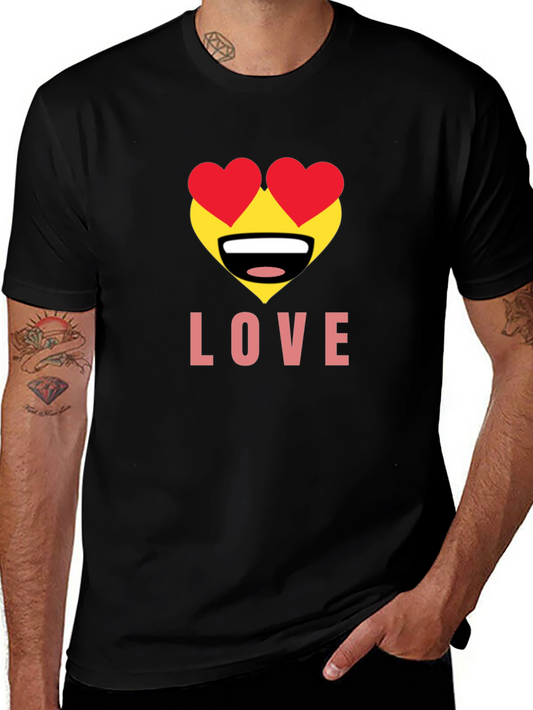 Emoji Love Black T-Shirt