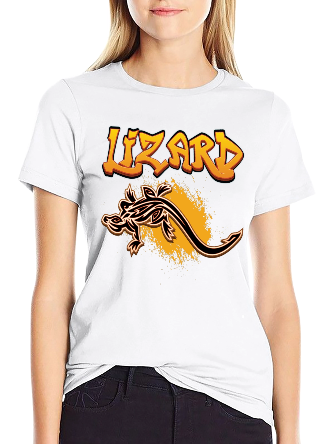 Lizard Graphic Tee - Mens Black T-Shirt