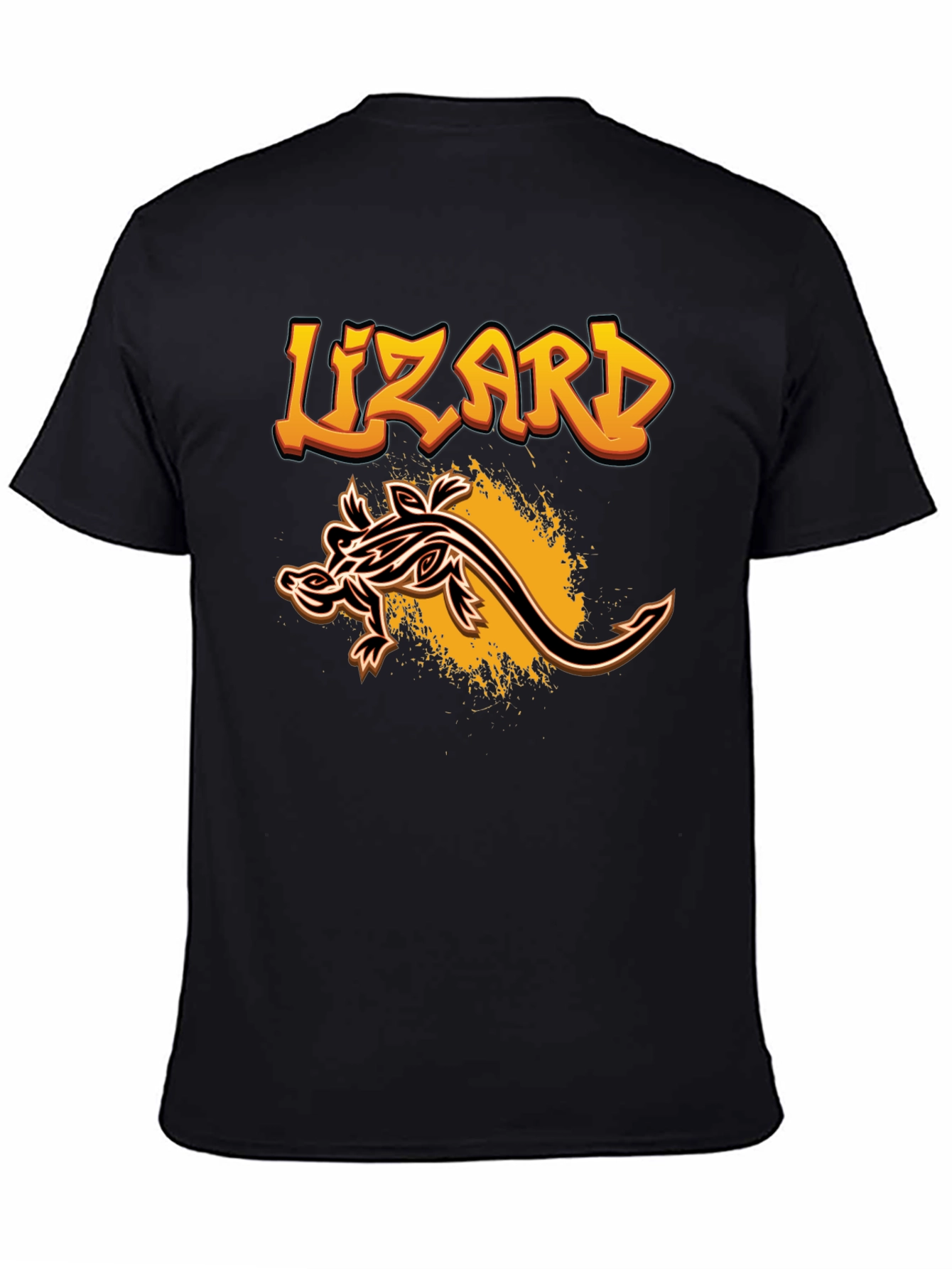 Lizard Graphic Tee - Mens Black T-Shirt