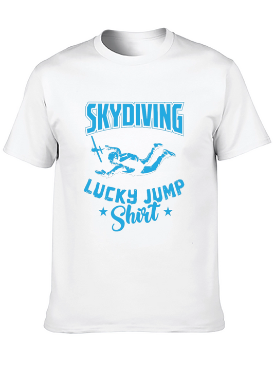 Skydiving Lucky Jump Shirt - Black Tee