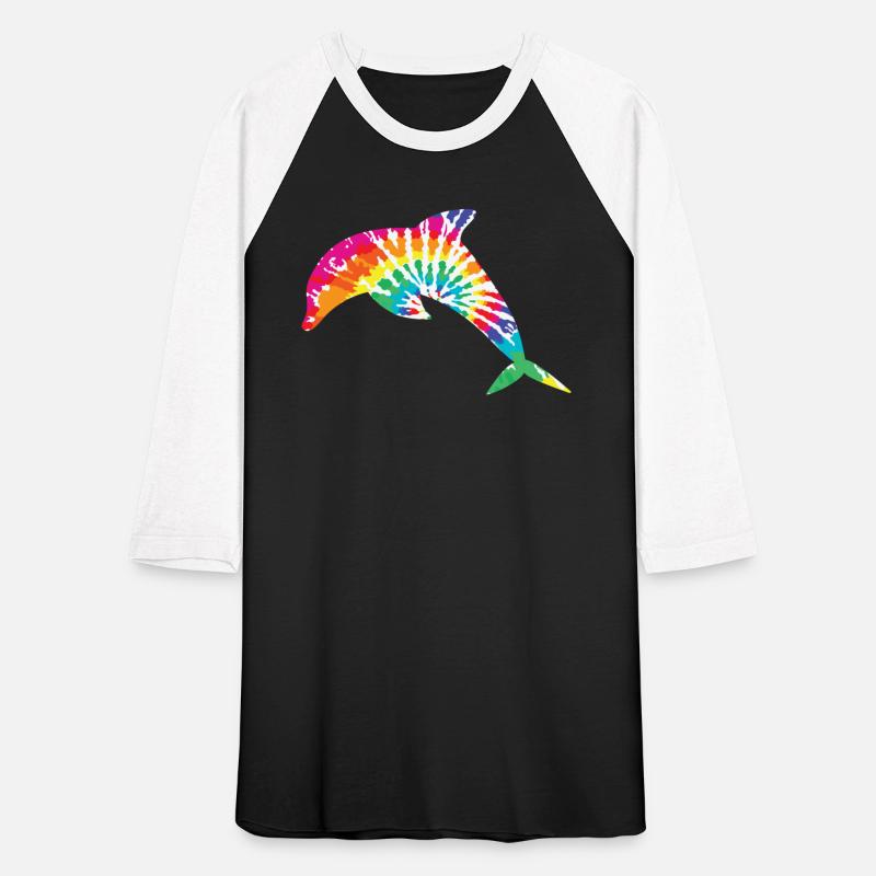 tie-die, dolphin