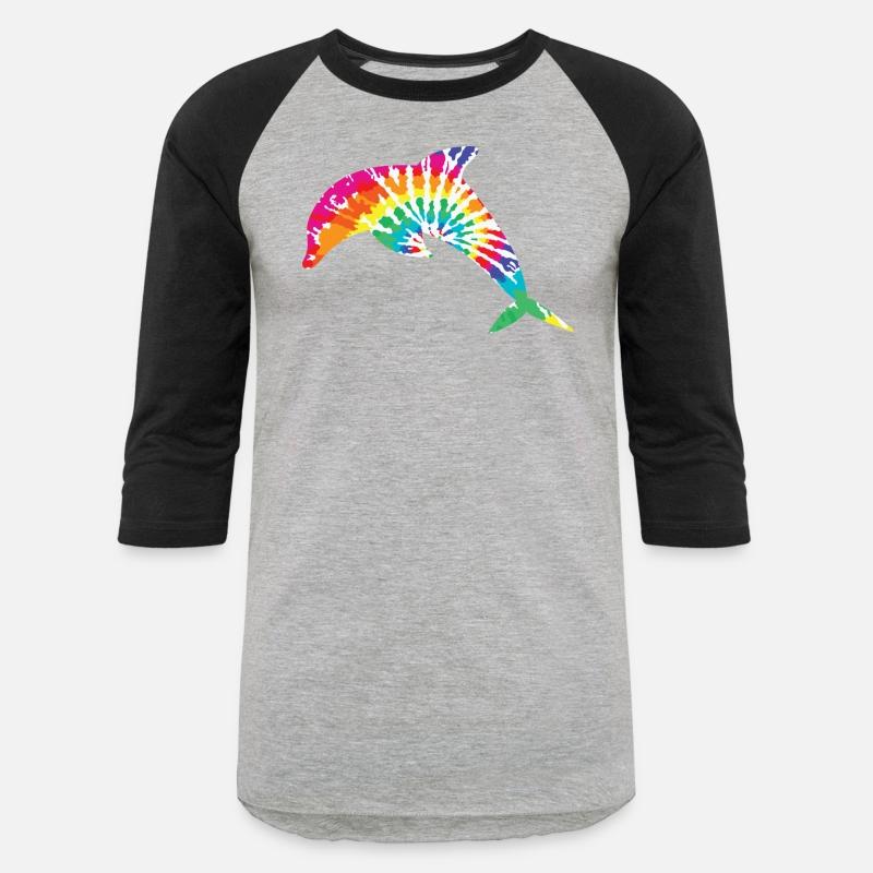 tie-die, dolphin