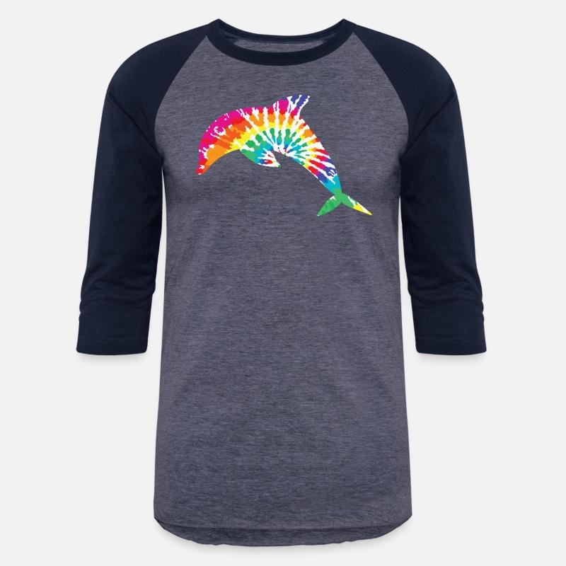 tie-die, dolphin