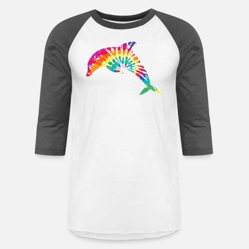 tie-die, dolphin