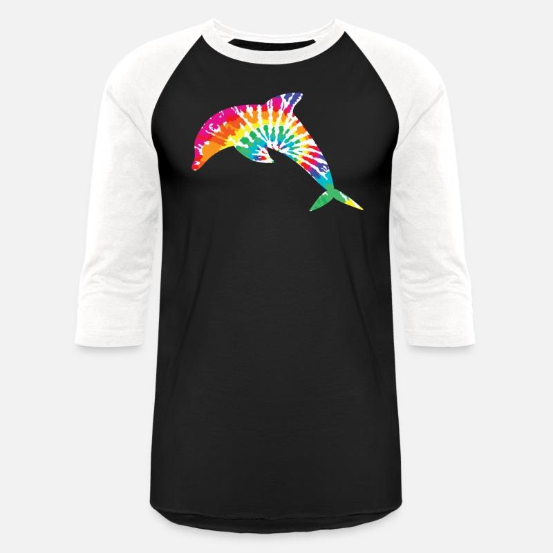tie-die, dolphin