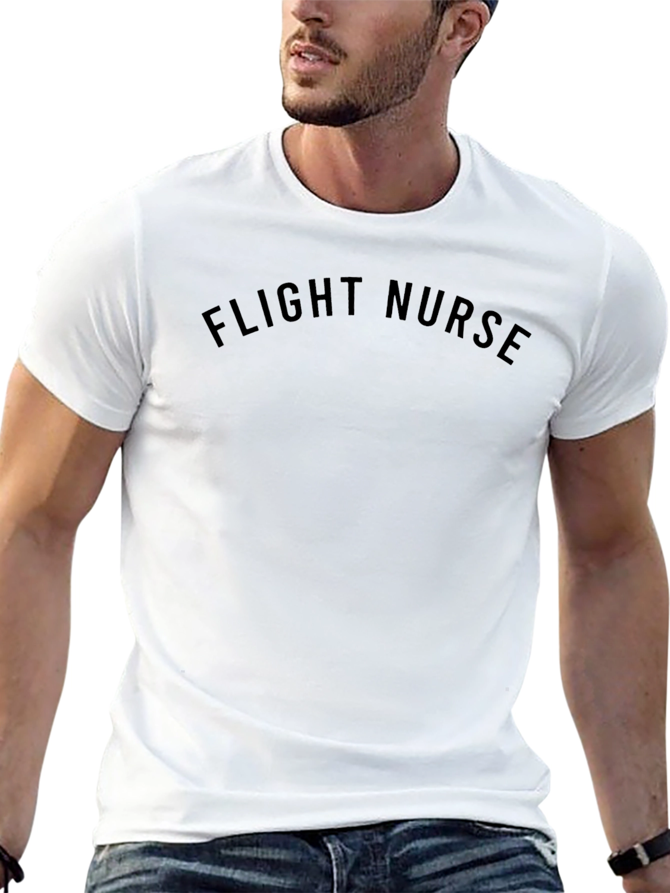 Flight Nurse Crew Neck T-Shirt - Soft Cotton Tee