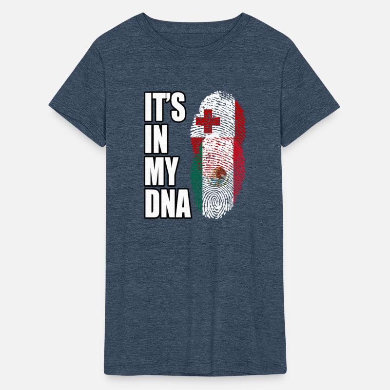 Tongan And Mexican Mix Heritage DNA Flag