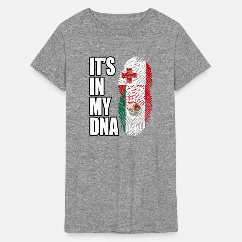 Tongan And Mexican Mix Heritage DNA Flag