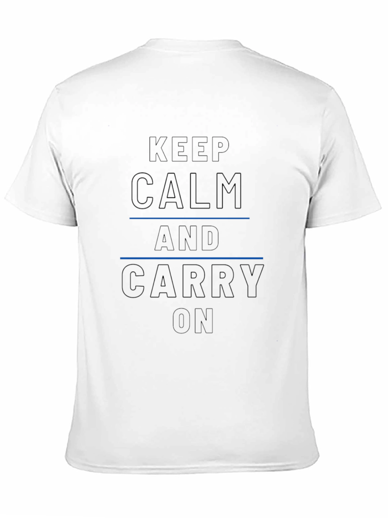 Keep Calm and Carry On Black T-Shirt