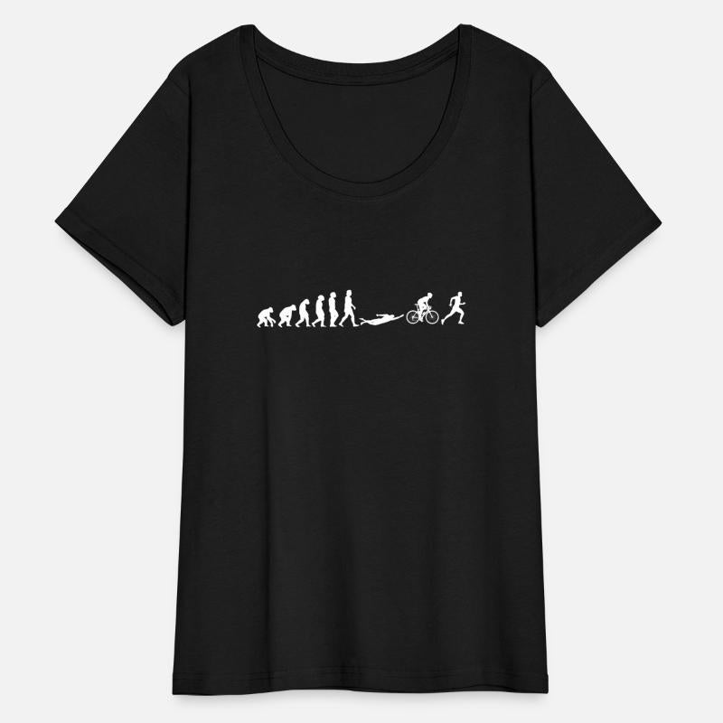 Triathlon running, swimming, bike evolution