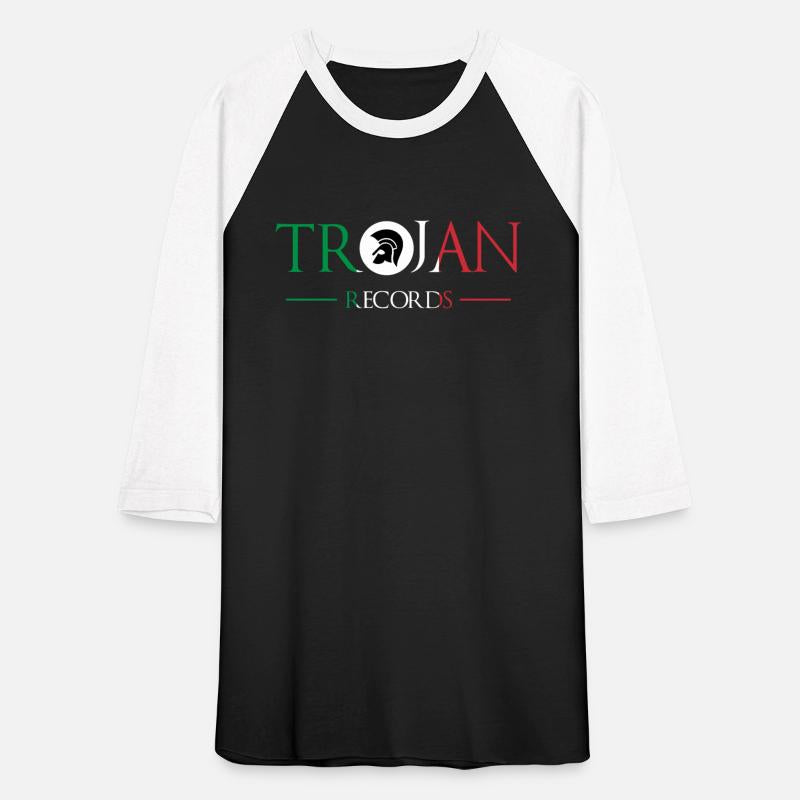 Trojan records with Italian flag background