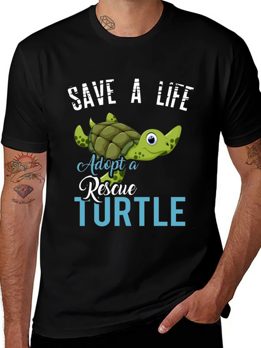 Save a Life Adopt a Rescue Turtle T-Shirt