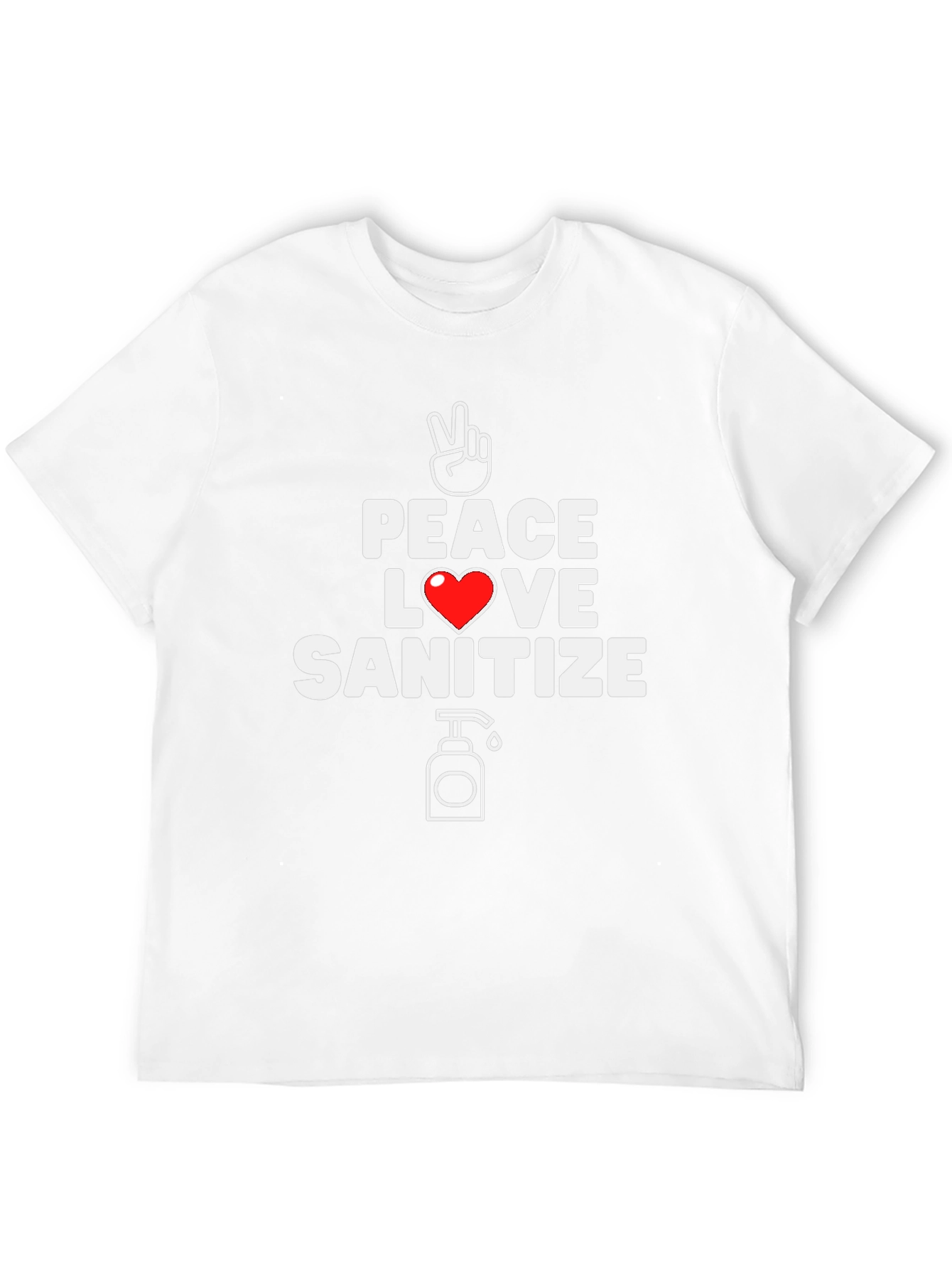 Peace Love Sanitize Graphic T-Shirt