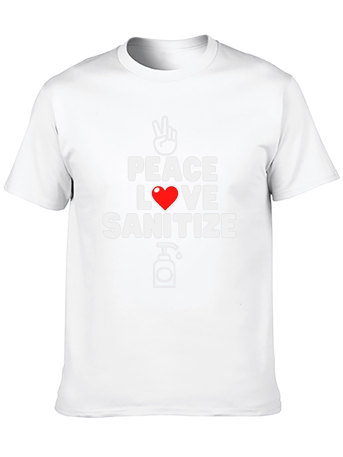 Peace Love Sanitize Graphic T-Shirt