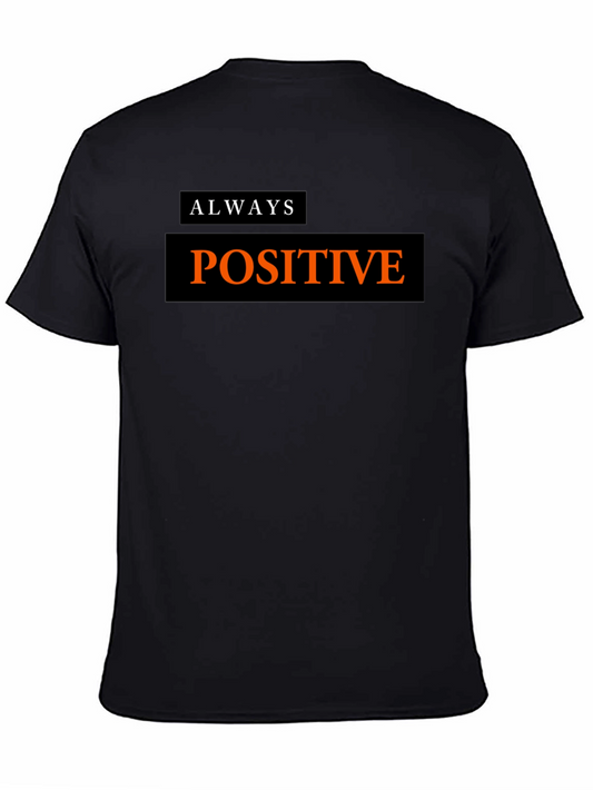 Always Positive Graphic T-Shirt - Black
