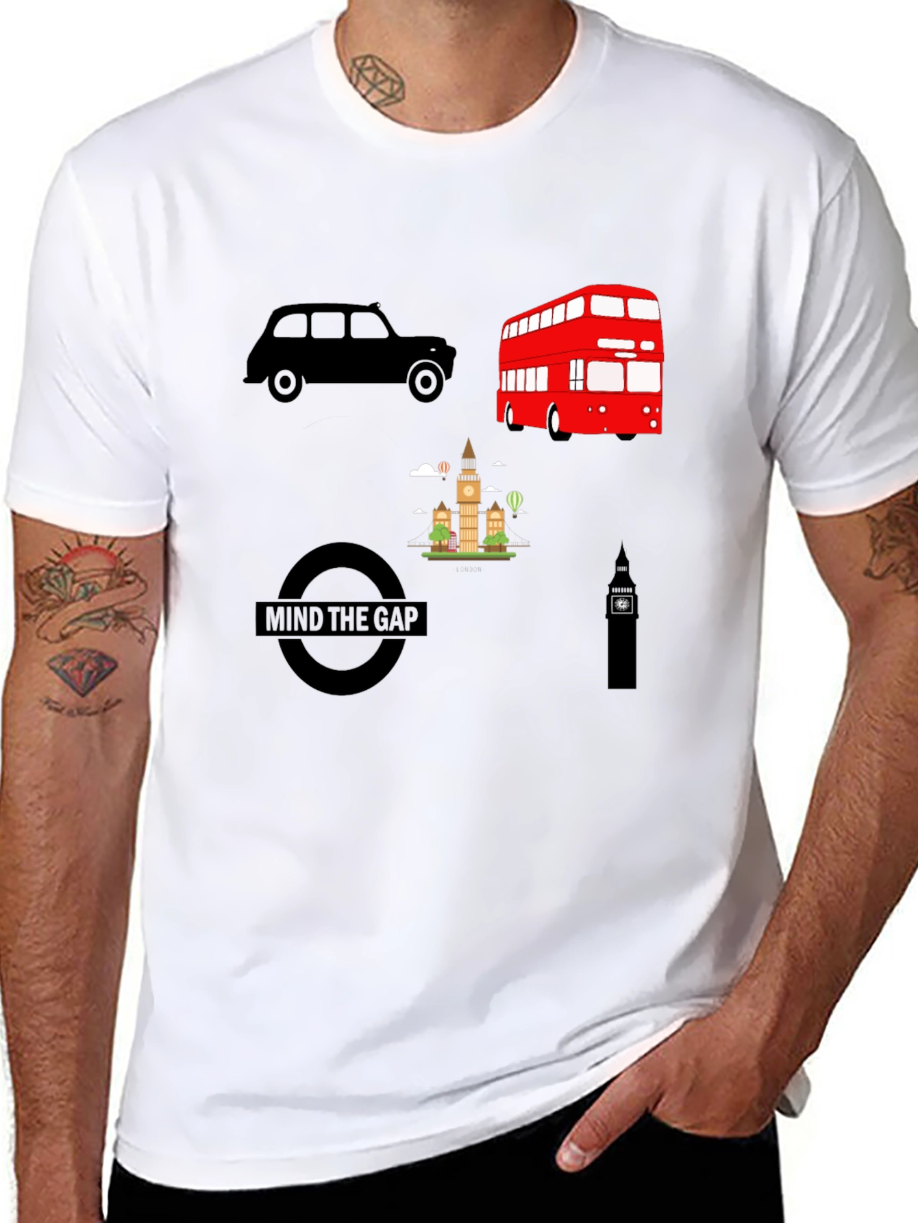 London Icons Graphic T-Shirt