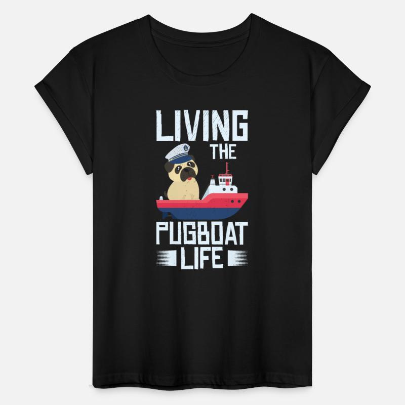 Tugboat Pugboat Life Sailing Pug Owner Boat