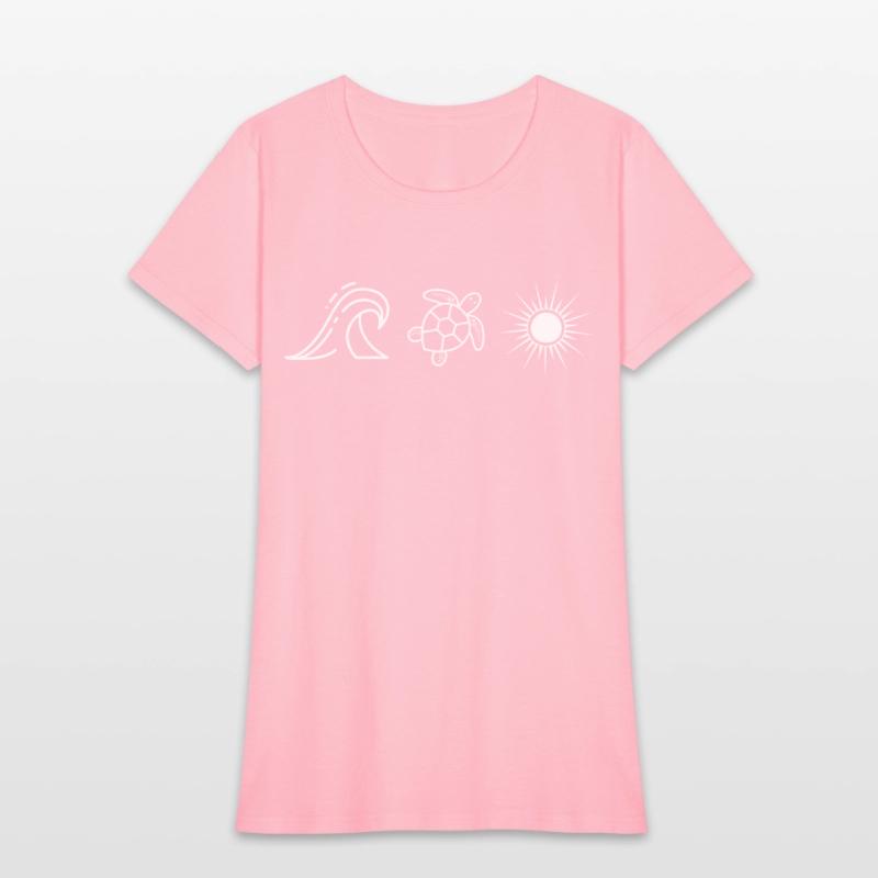 Turtle Ocean Sun T Shirt Beach Tshirt