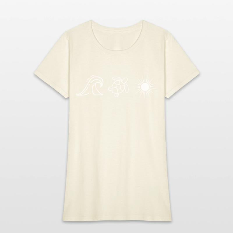 Turtle Ocean Sun T Shirt Beach Tshirt