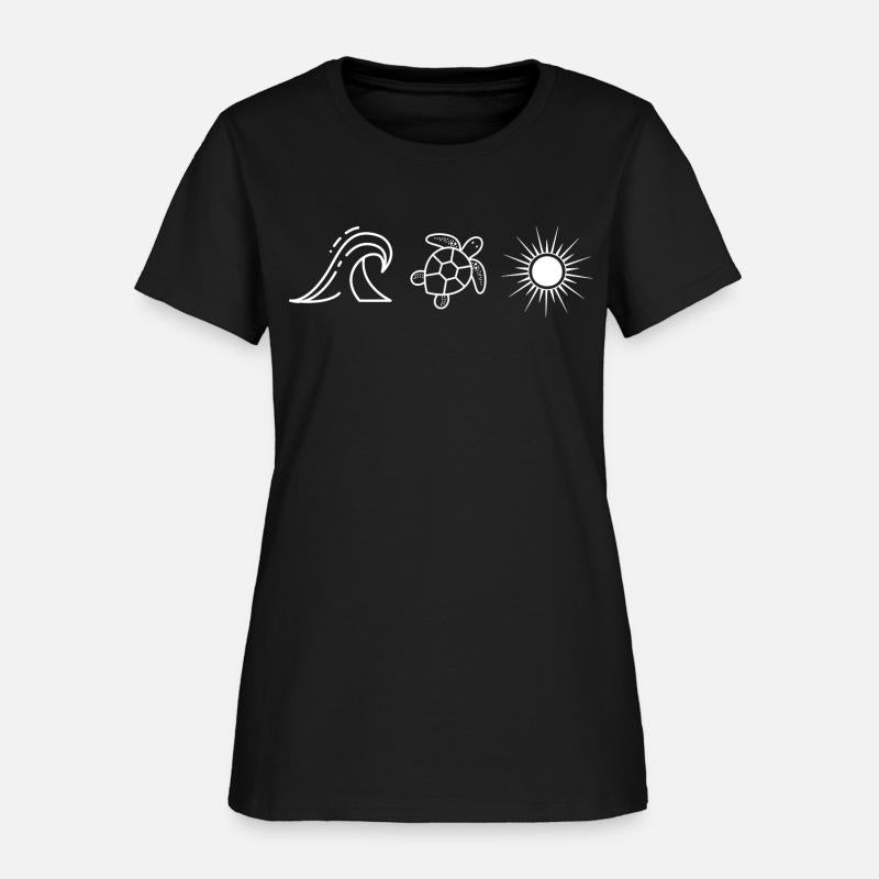 Turtle Ocean Sun T Shirt Beach Tshirt